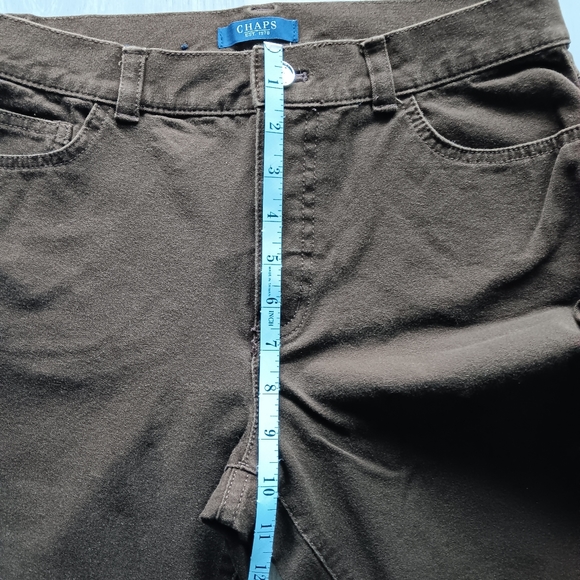 Chaps Straight Leg Brown Jeans, 10" Rise, Women's Size 8 - Picture 5 of 8